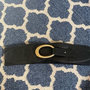 Leather cinch belt from Saks